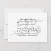 過去と現在の銀記念日 招待状 (裏面)