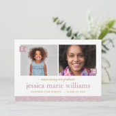 「過去と現在2」写真 卒業パーティー招待状 招待状 (スタンド正面)