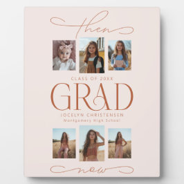 「過去と現在」の写真コラージュ 卒業記念プレート フォトプラーク