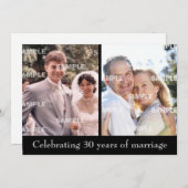 過去と現在 30周年招待状 招待状 (正面/裏面)