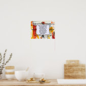 過去に住まない、仏像の引用 ポスター (キッチン)