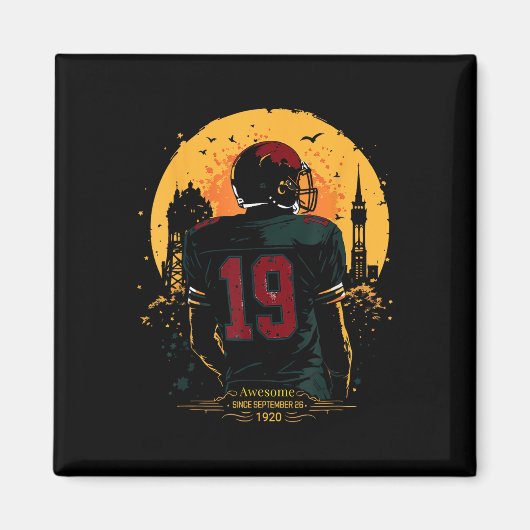 過去のインスパイア未来を祝う女性が黒塗り マグネット (正面)