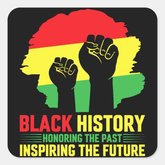 過去のインスパイア未来を称える スクエアシール (正面)