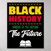 過去のインスパイア未来を讃えるアフリカ黒人久人 ポスター (正面)