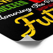 過去のインスパイア未来を讃える黒人久遠 ポスター (角)