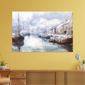 過去のエコー：ビクトリアン魚釣りライフ キャンバスプリント (インサイチュ (リビング))