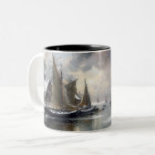 過去のエコー：ビクトリアン魚釣りライフ ツートーンマグカップ (正面左)