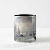 過去のエコー：ビクトリアン魚釣りライフ ツートーンマグカップ (中央)