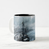 過去のエコー：ビクトリアン魚釣りライフ ツートーンマグカップ (正面左)