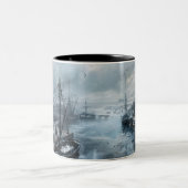 過去のエコー：ビクトリアン魚釣りライフ ツートーンマグカップ (中央)