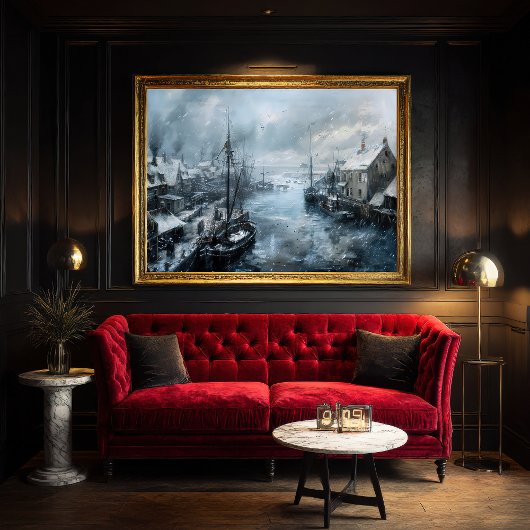 過去のエコー：ビクトリアン魚釣りライフ ポスター