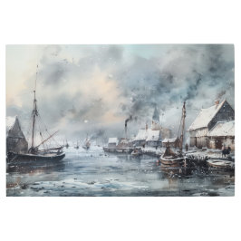 過去のエコー：ビクトリアン魚釣りライフ メタルプリント