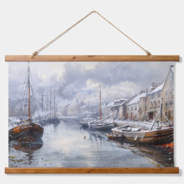 過去のエコー：ビクトリアン魚釣りライフ 吊り下げ型タペストリー