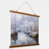 過去のエコー：ビクトリアン魚釣りライフ 吊り下げ型タペストリー (傾斜あり)