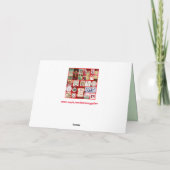 過去のクリスマスグリーティングカード カード (裏面)