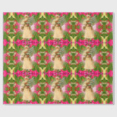 過去のビクトリア時代の人からの古いサンタ ラッピングペーパー (フラット)