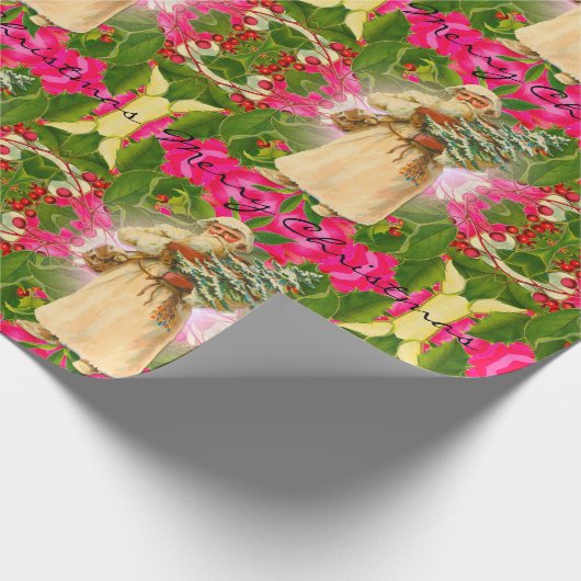 過去の古いサビクトリアンンタ30インチx 6' ラッピングペーパー (角)