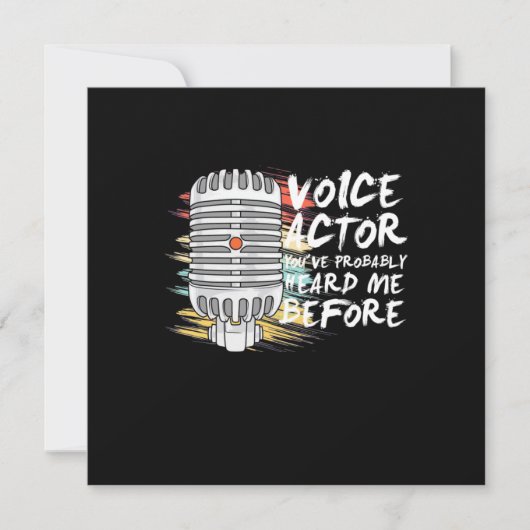 過去の声優 招待状 (正面)