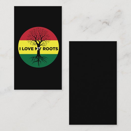 過去の未活気づける来の黒人史の月 名刺 (正面/裏面)