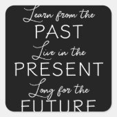 過去の現在の未来 スクエアシール (正面)