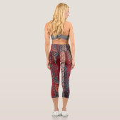 過去の赤い板 カプリレギンス (裏面)