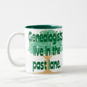 過去の車線 ツートーンマグカップ (左)