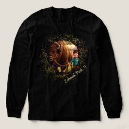 過去の響き 気まぐれな少年とバイソン トライブレンドTシャツ
