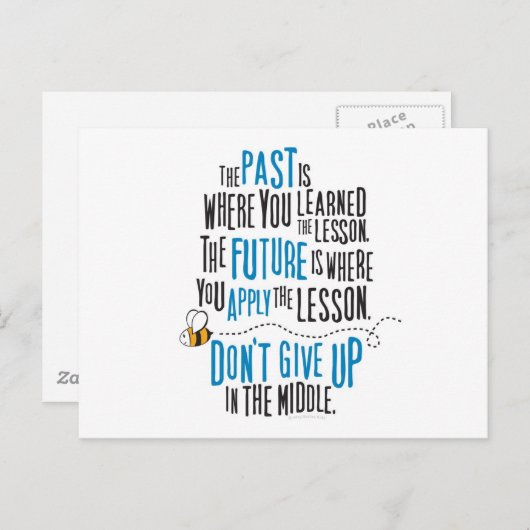 「過去は君の教学習の場所だ…」 ポストカード (正面/裏面)