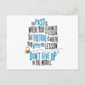 「過去は君の教学習の場所だ…」 ポストカード (正面)