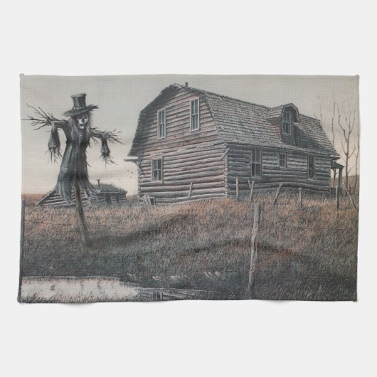 過去を守ること キッチンタオル (横)