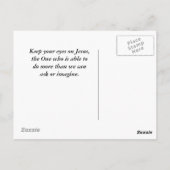 過去を忘れて前進する、フィリピ 3:14 ポストカード (裏面)