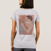 過去を持つ男女の連続ラインスケッチ Tシャツ (裏面)