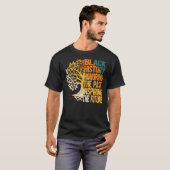 過去を称え未来を照らす ブラックヒストリー Tシャツ (正面フル)