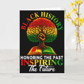 過去を称え未来を鼓舞する ブラックヒストリー月間 カード (黄色い花)