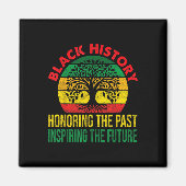 過去インスパイアの未来を祝う黒人歴史 マグネット (正面)