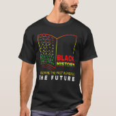 過去インスパイアの未来を称える – African Black His Tシャツ (正面)