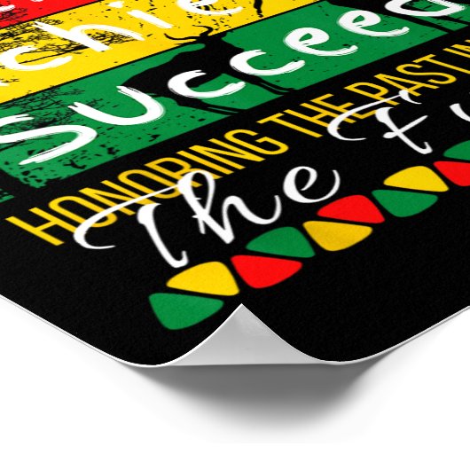 過去インスパイアの黒人史の未来の月 ポスター (角)