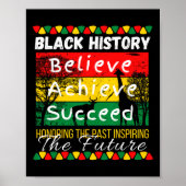 過去インスパイアの黒人史の未来の月 ポスター (正面)
