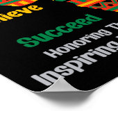 過去インスパイアの黒人歴史月間アフリカ ポスター (角)