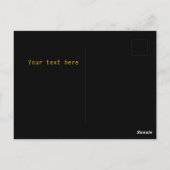 過去インスパイアの黒史の月を祝う ポストカード (裏面)