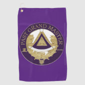 過去グランドマスターフリーメーソン ゴルフタオル (正面)