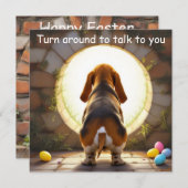 過去ハウンドドッグ – イースター シーズンカード (正面/裏面)