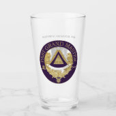 過去パーソナライズされたグランドマスターガラス タンブラーグラス (正面)