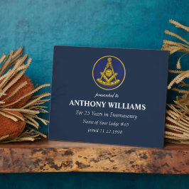 過去マスターフリーメーソンフリーメーソンマソニック フォトプラーク