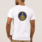 過去マスターロッジフリーメーソンリーマソニック Tシャツ (裏面)