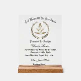 過去マスター・オブ・ザ・イヤー アクリルサイン