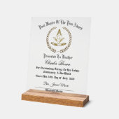 過去マスター・オブ・ザ・イヤー アクリルサイン (傾斜)