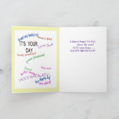 過去年1940年についてのおもしろい事実 カード (内部)