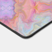 過去抽象芸術パターモダンンのピンク色の渦巻き デスクマット (コーナー)