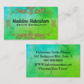 過去時エレガントのハバーシャム 名刺 (正面/裏面)